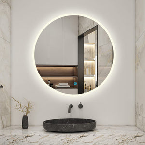 Specchio Da Bagno Rotondo Da 100cm con LED A+, Anti Nebbia, Touch, 3 Temperature Colore